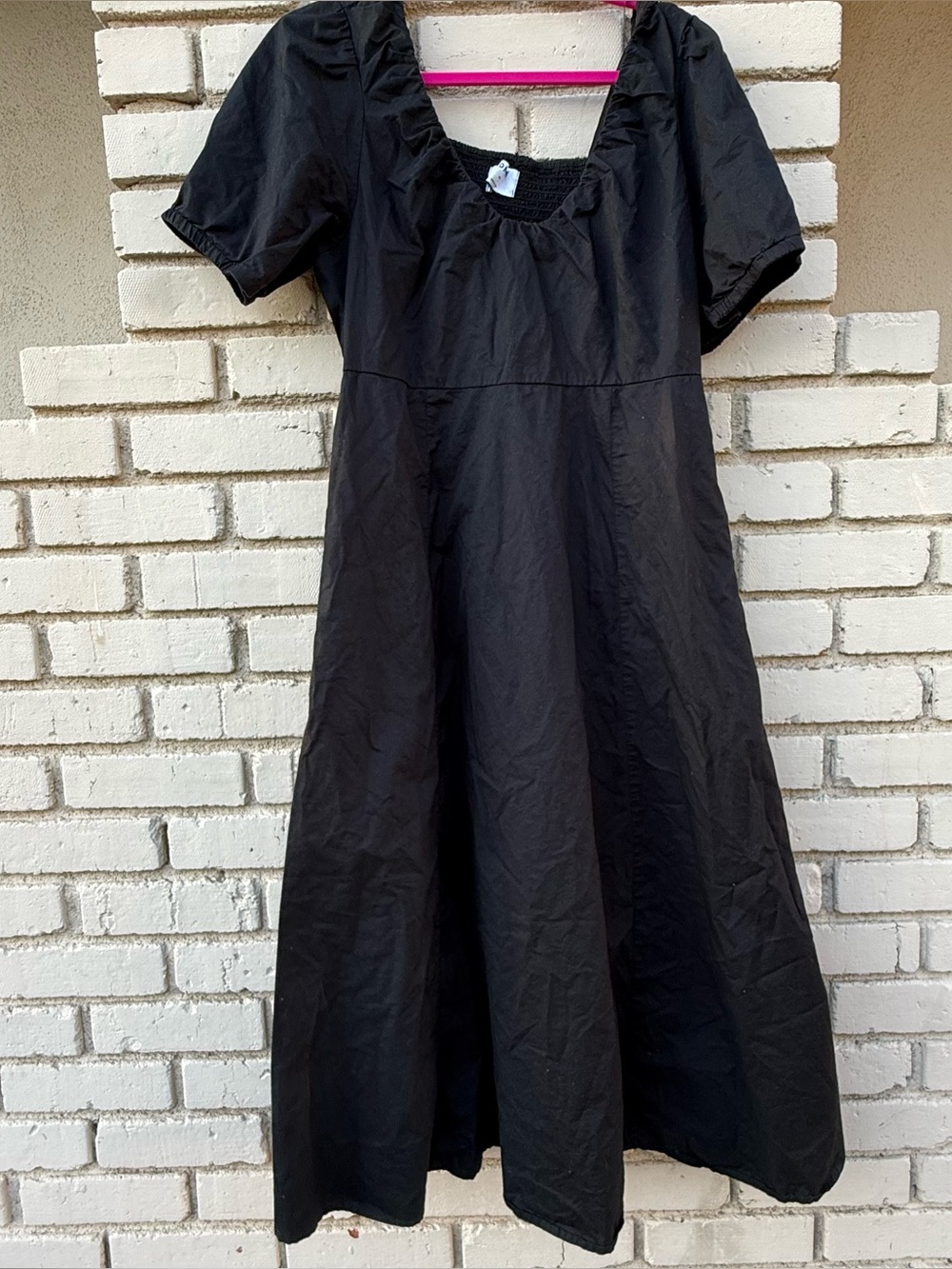 Old Navy Scoop Midi Dress with Pockets in Black - Size XL